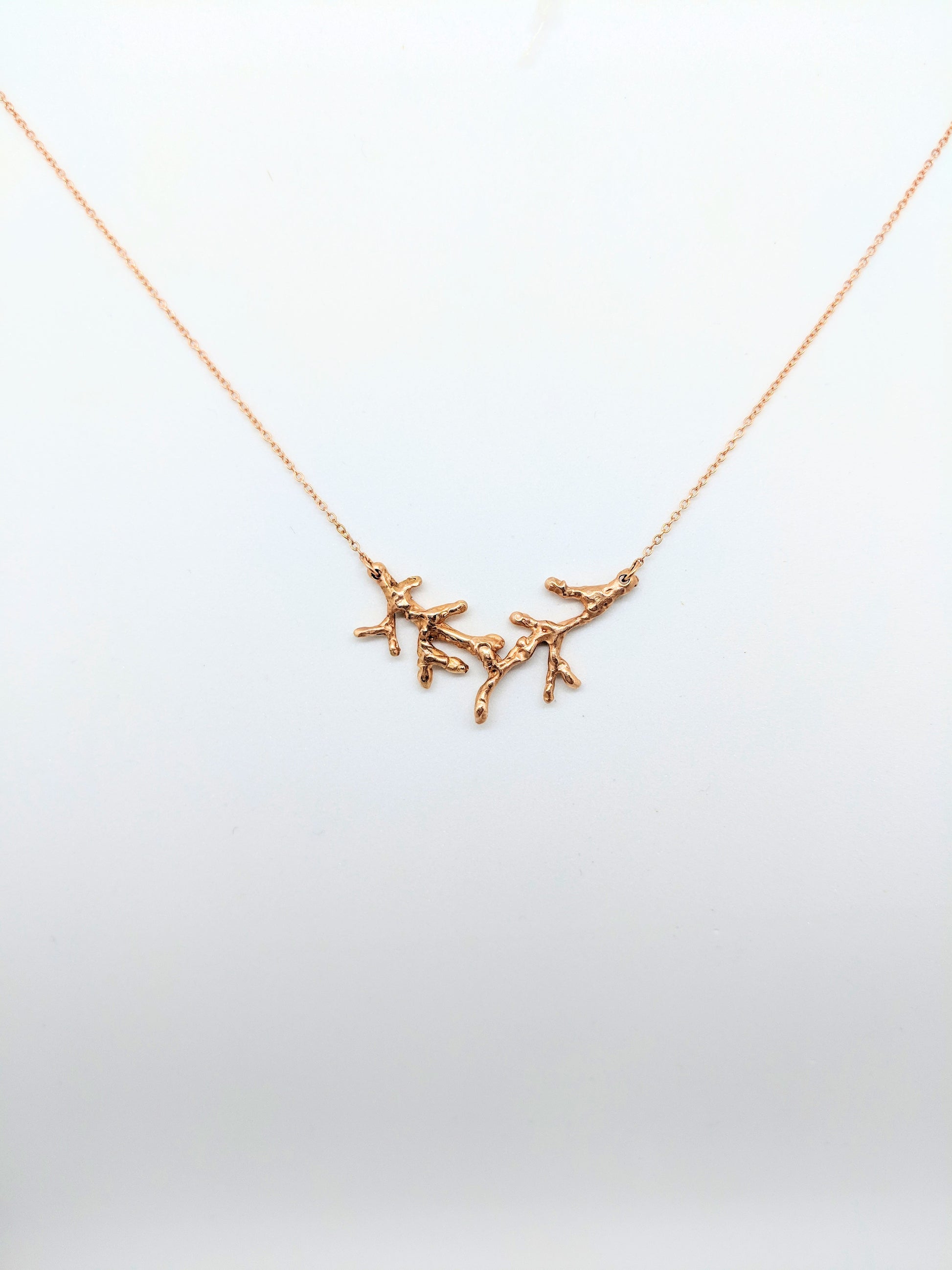 pink gold reef necklace