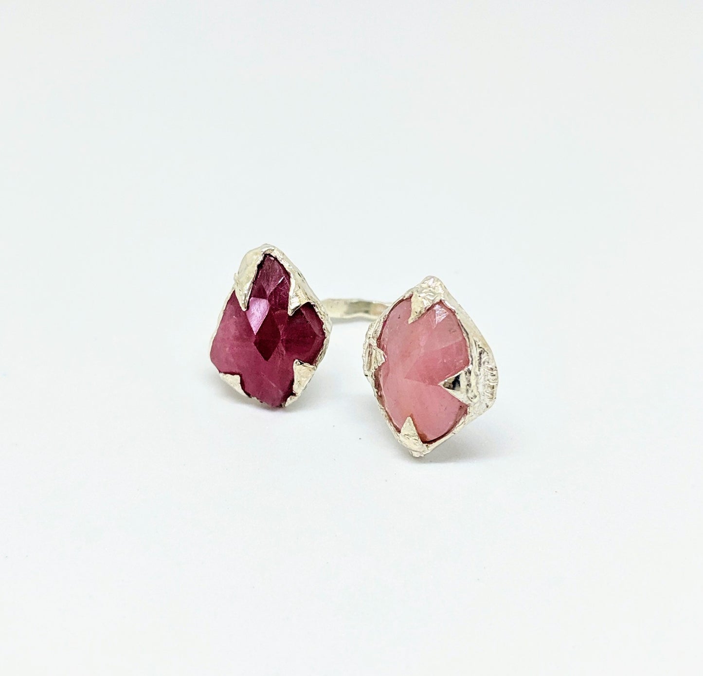 Pink Sapphires Celestial Open Ring-Made to Order