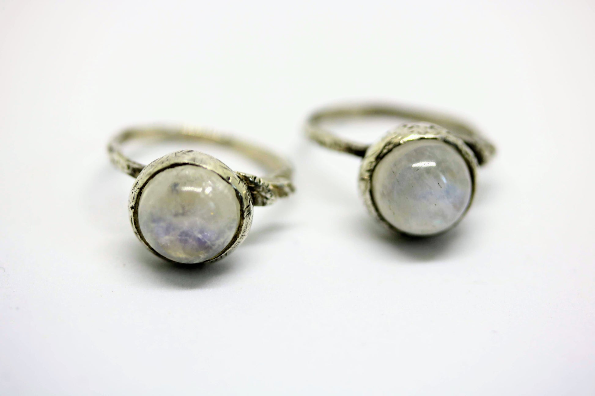 silver moonstone ring