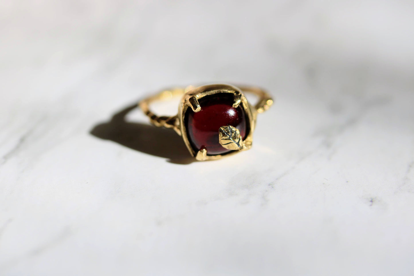 garnet signet ring