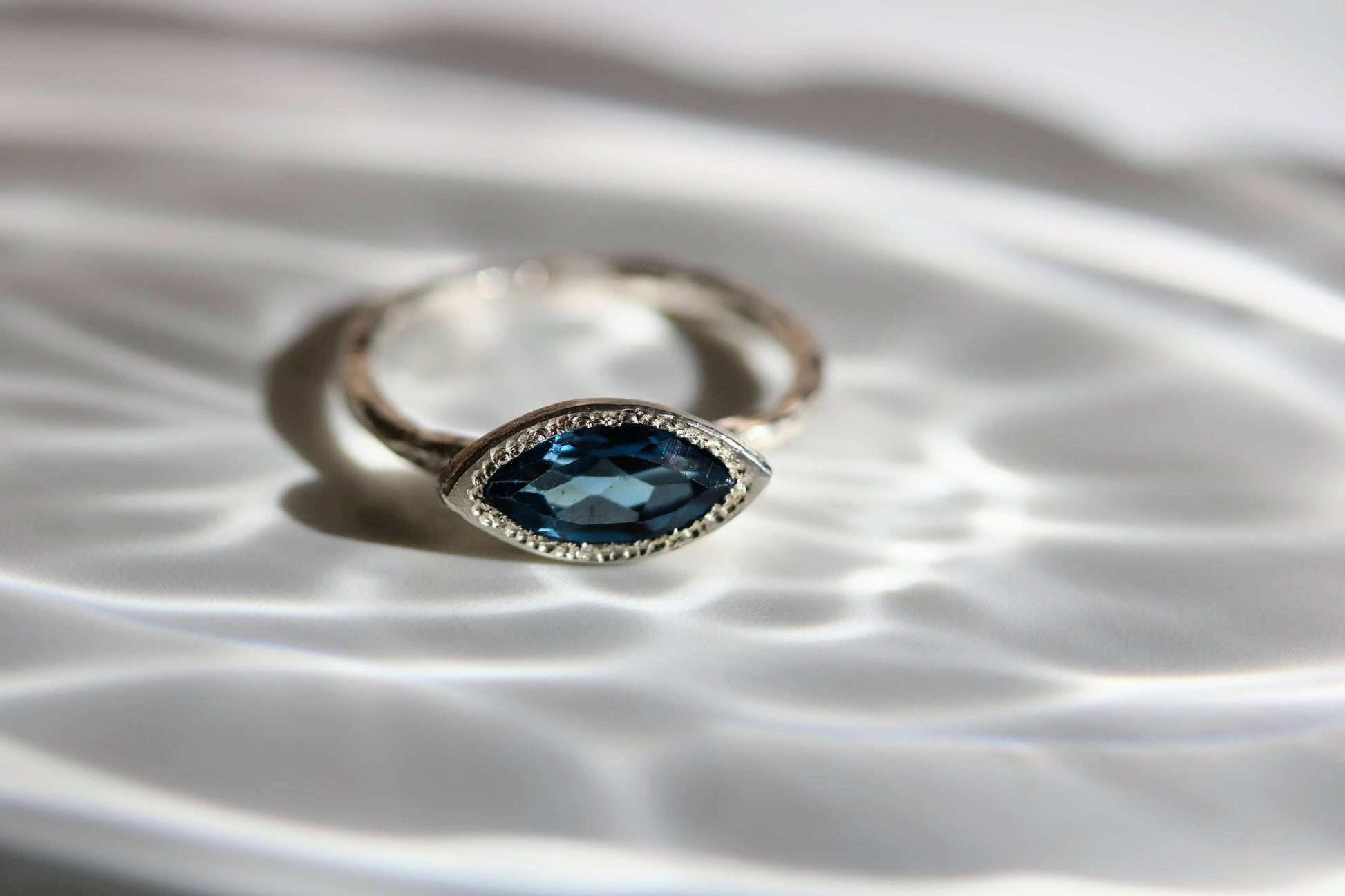 marquise topaz ring