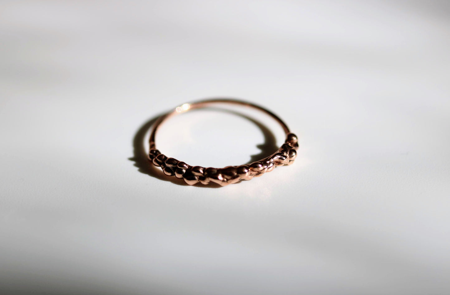 thin rose gold wedding band