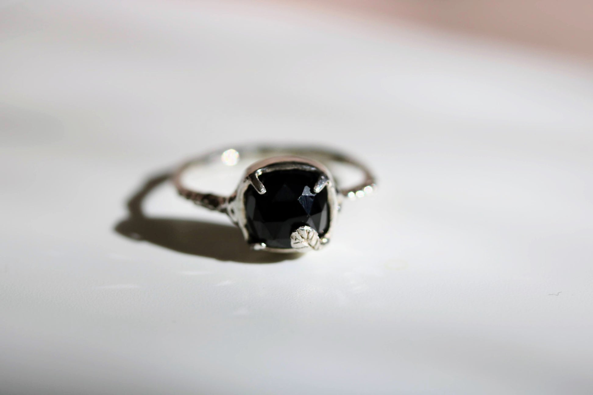 black spinel ring