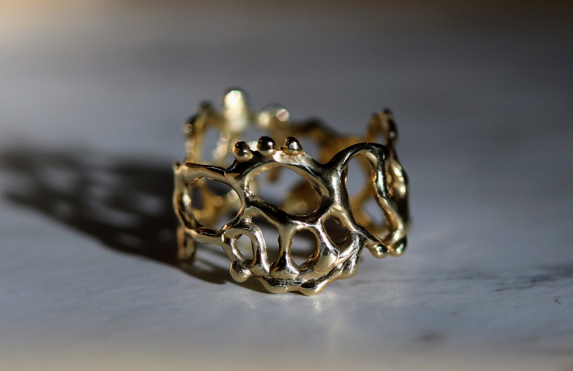 statement gold ring