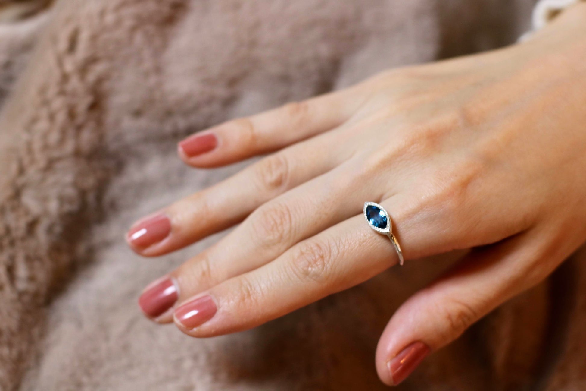 london blue topaz ring
