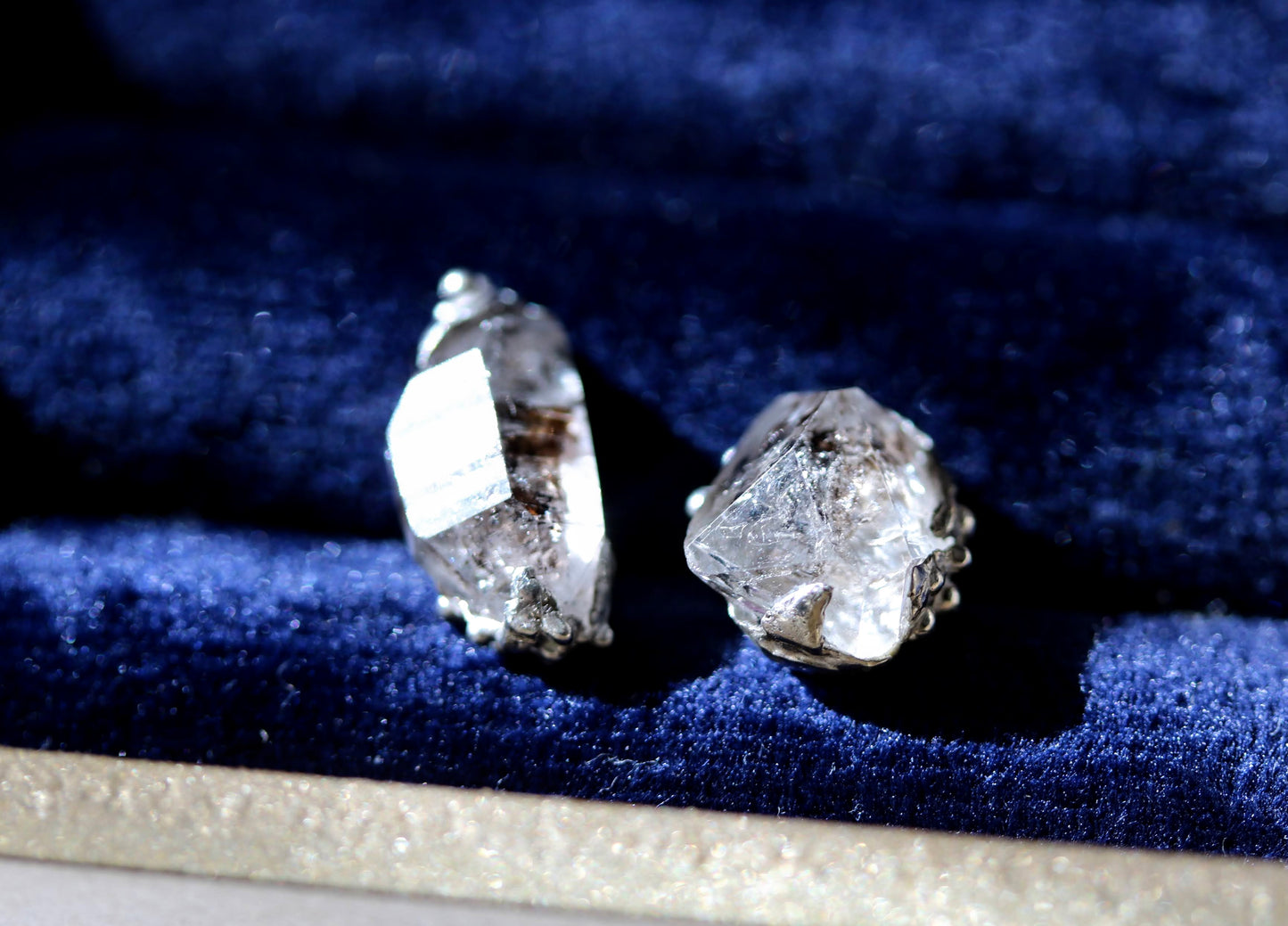 herkimer diamond studs