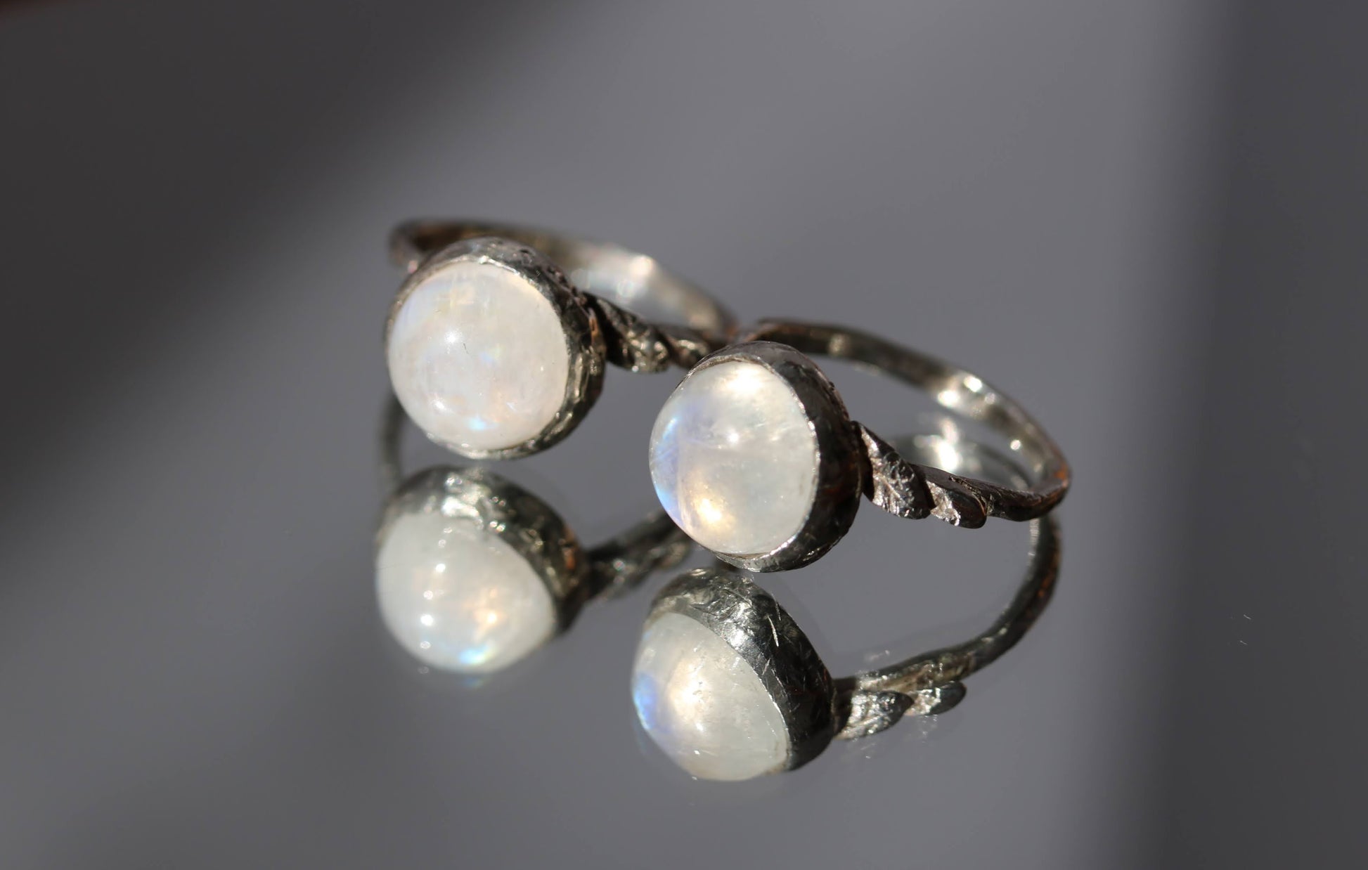 moonstone silver ring