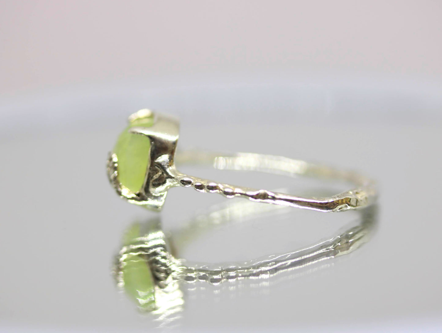 green square gem ring