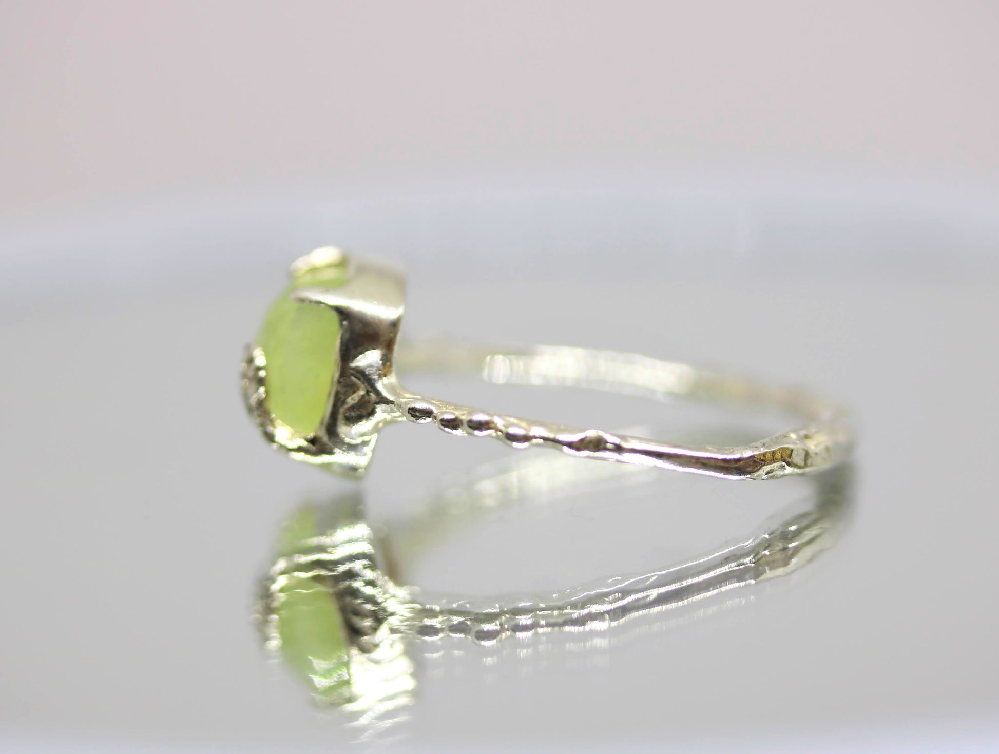 green square gem ring