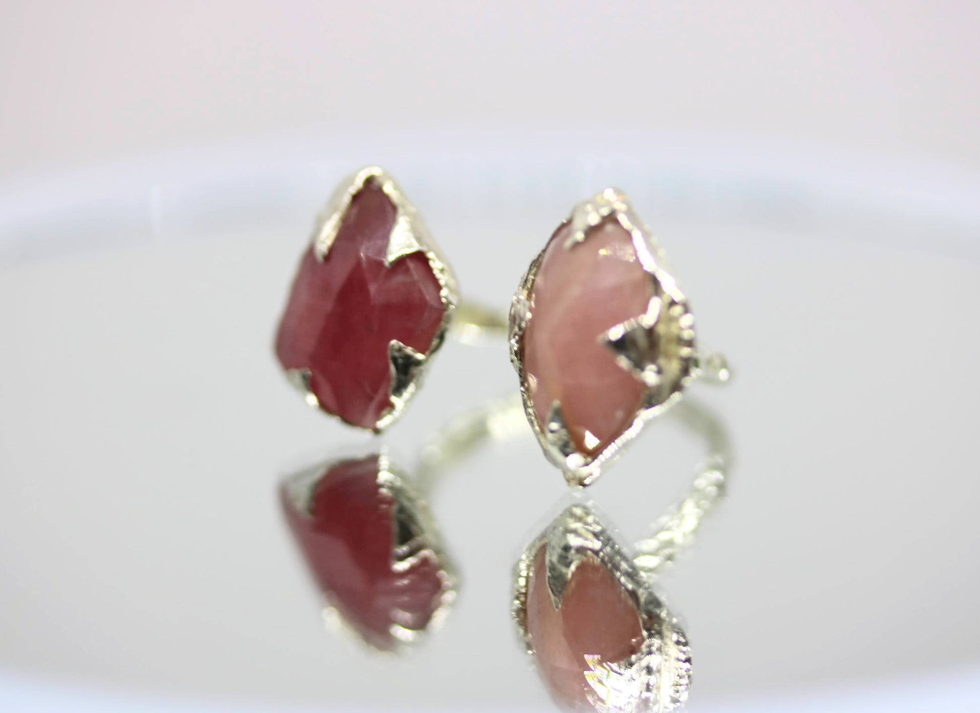 open ring with sapphire