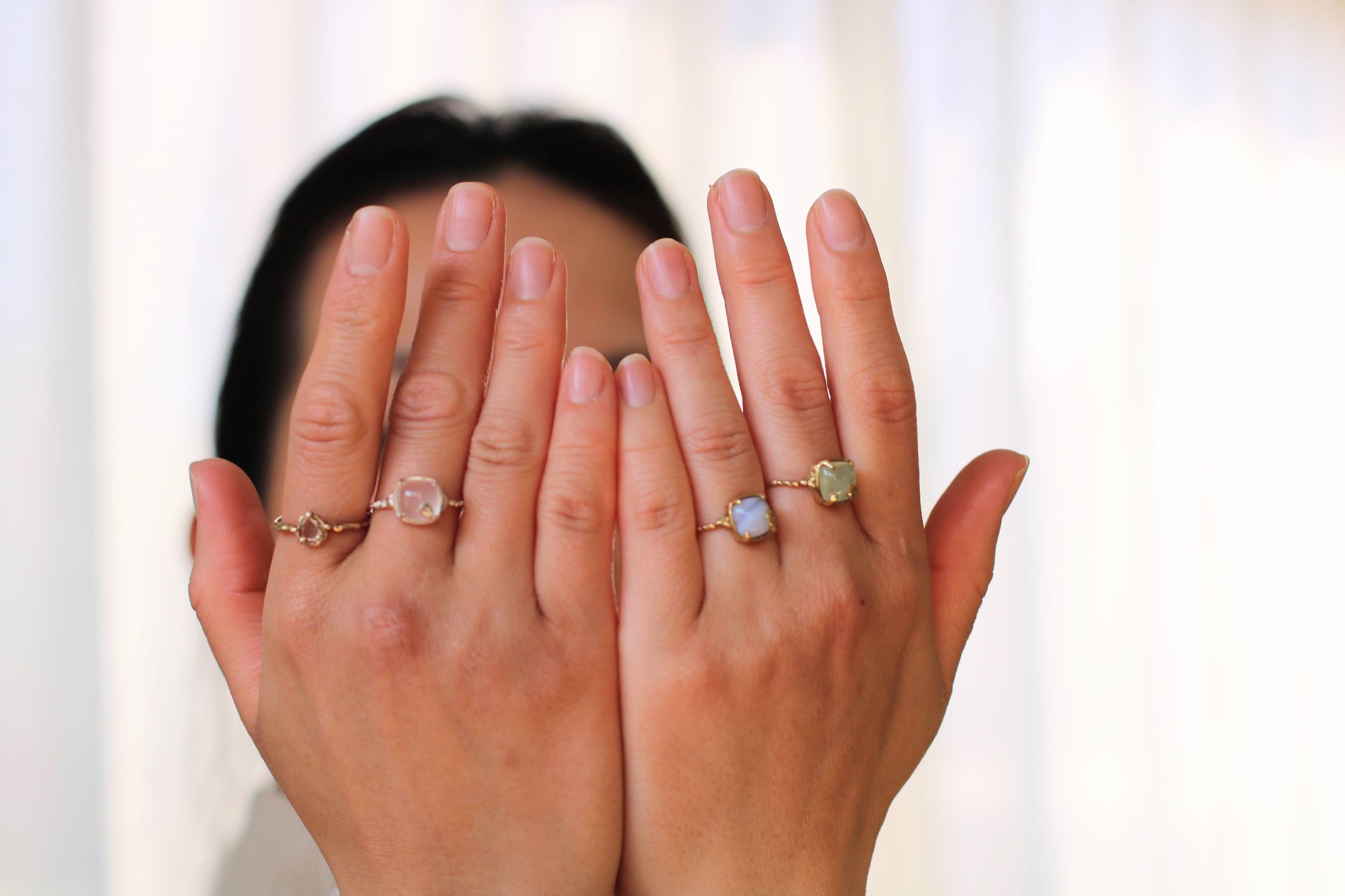 gem stone rings