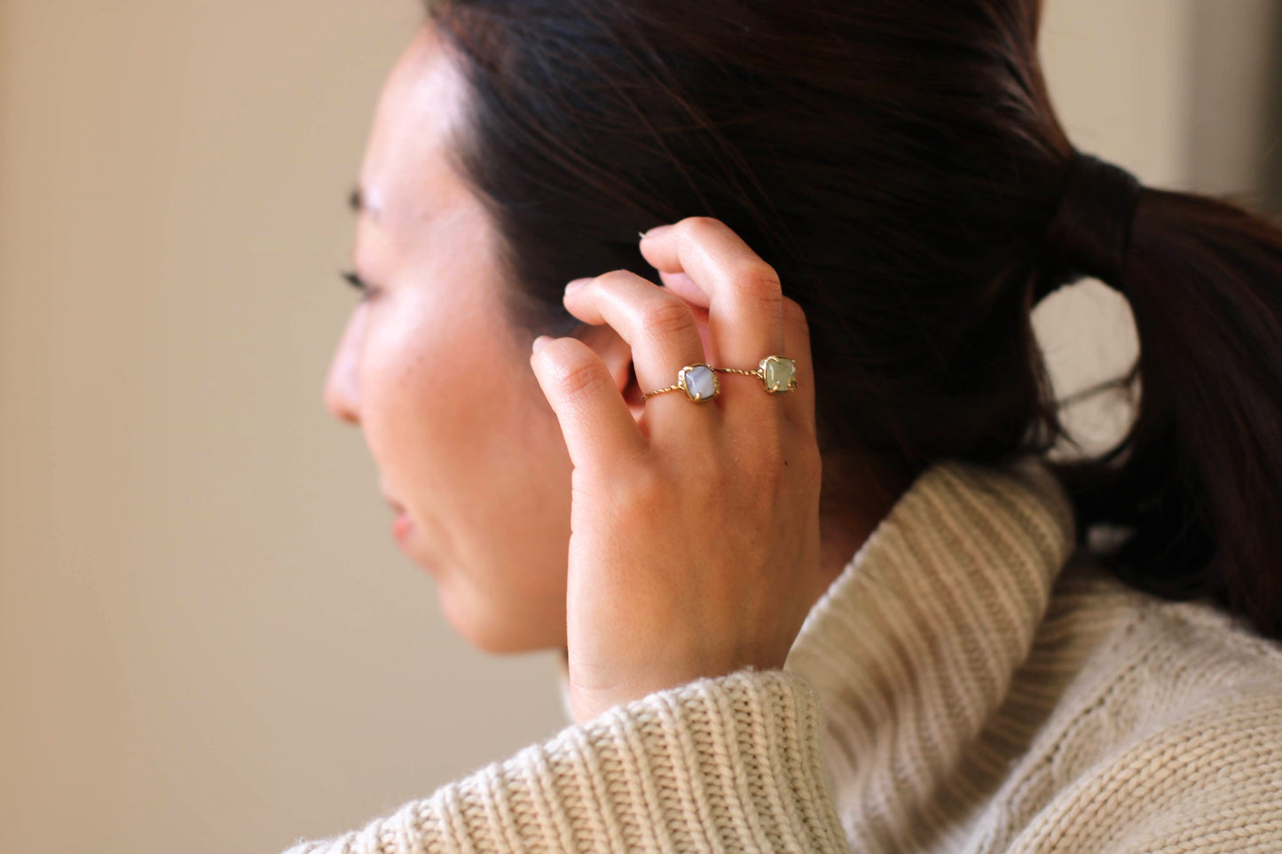 gem stone rings