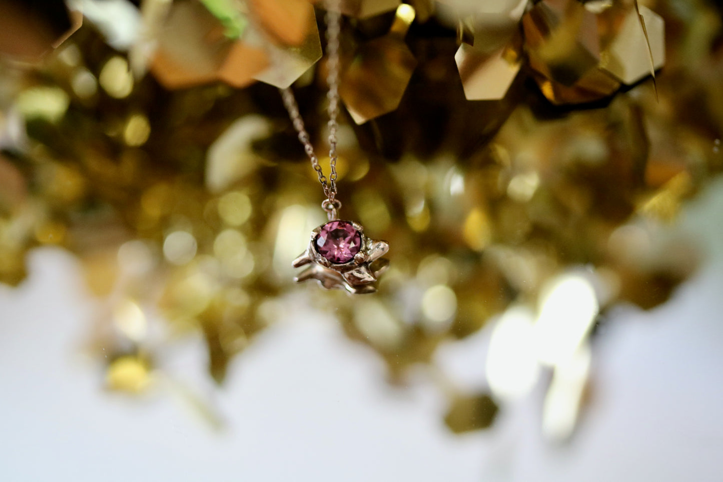 flower buds simple necklace