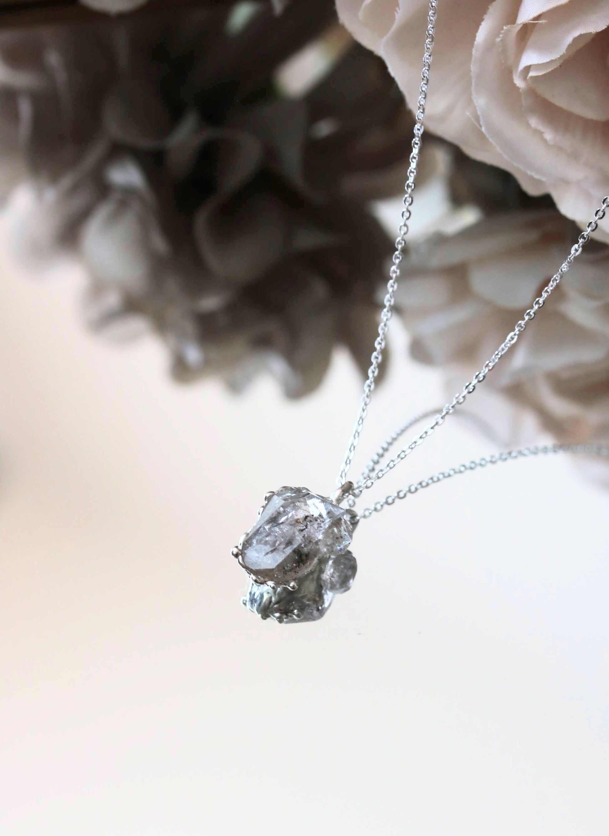 one of a kind herkimer diamond necklace