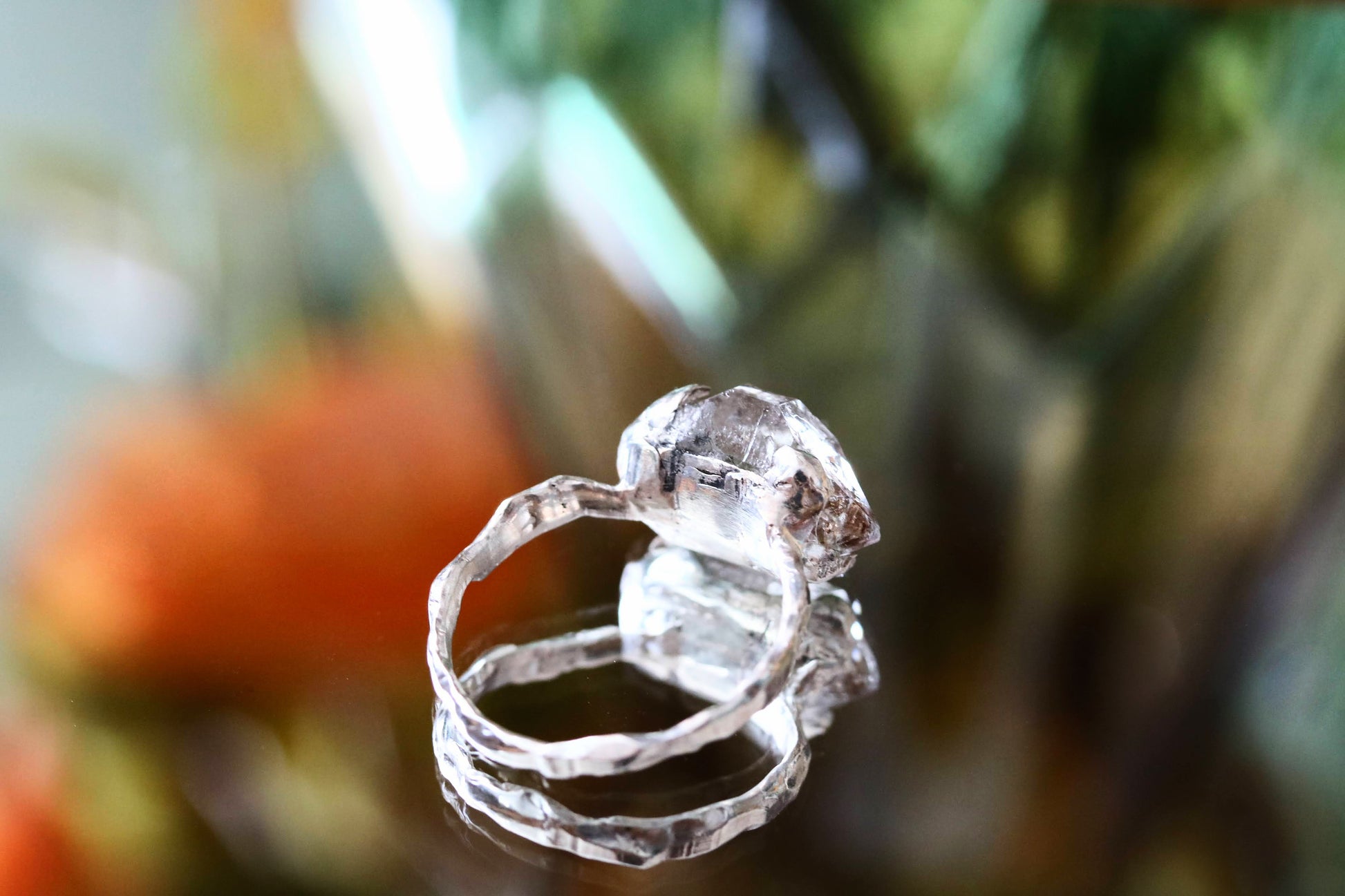 herkimer quartz ring