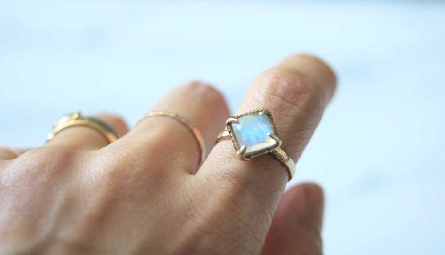 magical moonstone solitaire ring