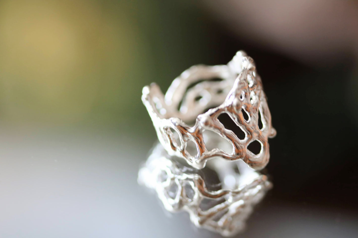 silver wave ring