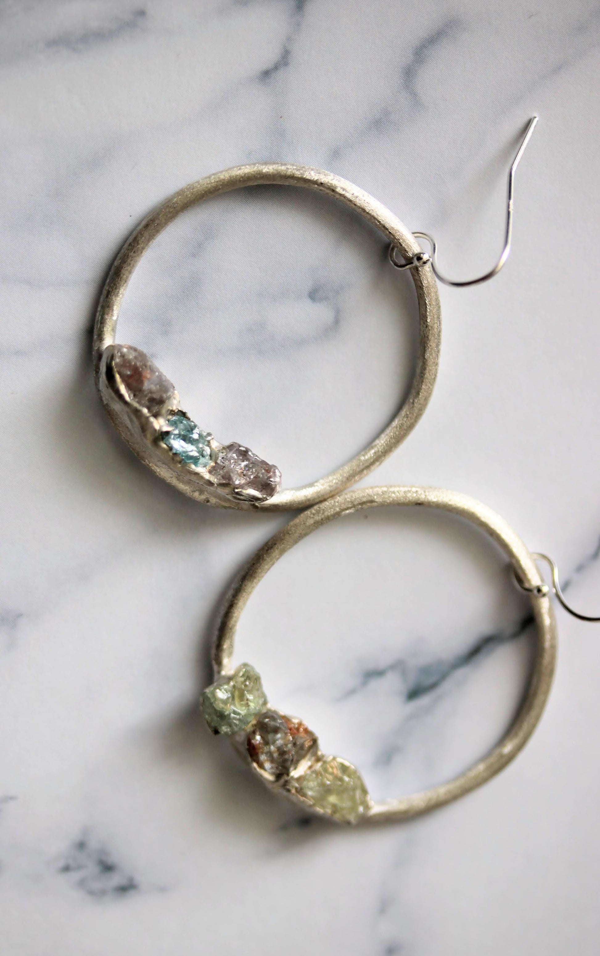 asymmetrical earrings