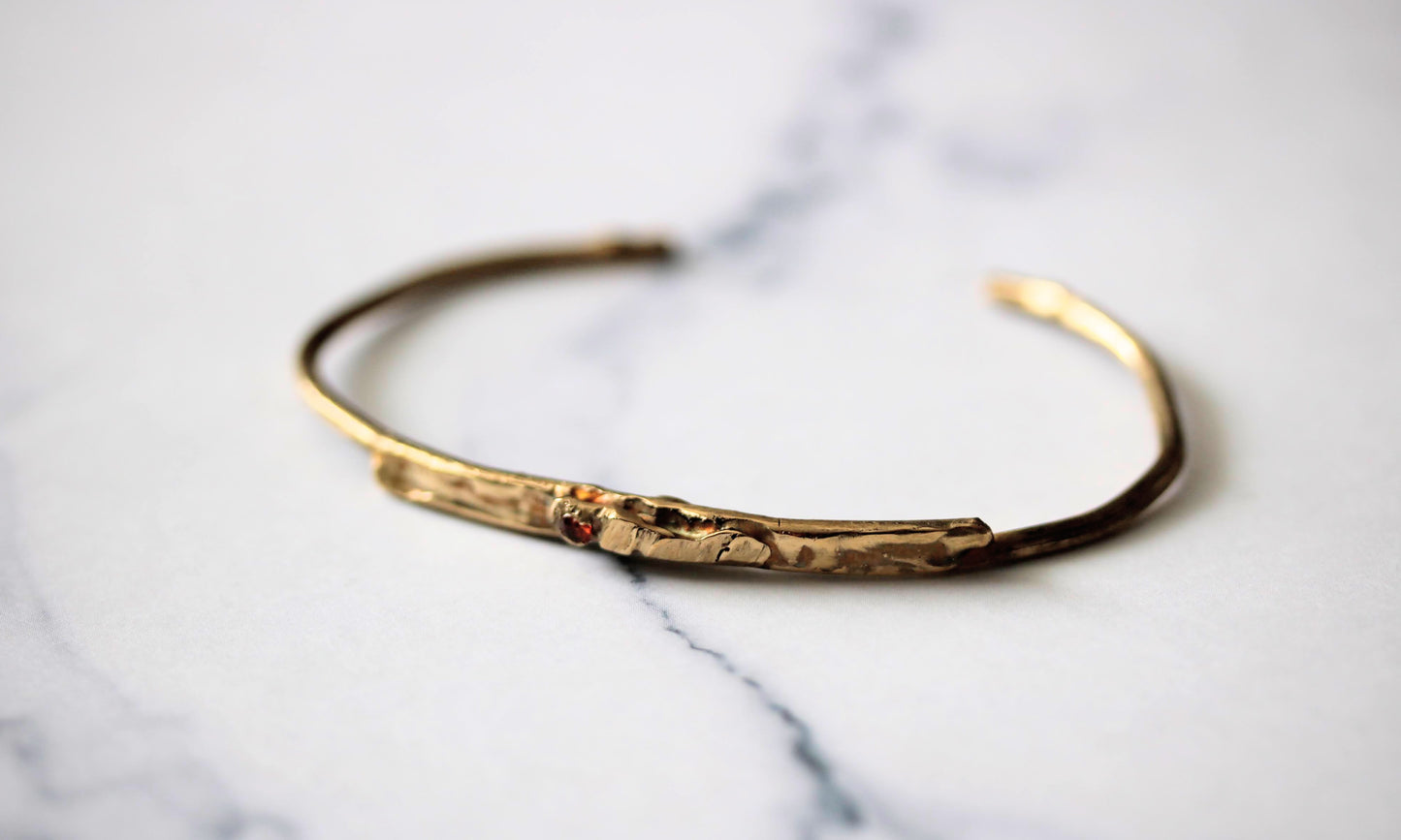 sapphire gold cuff bracelet