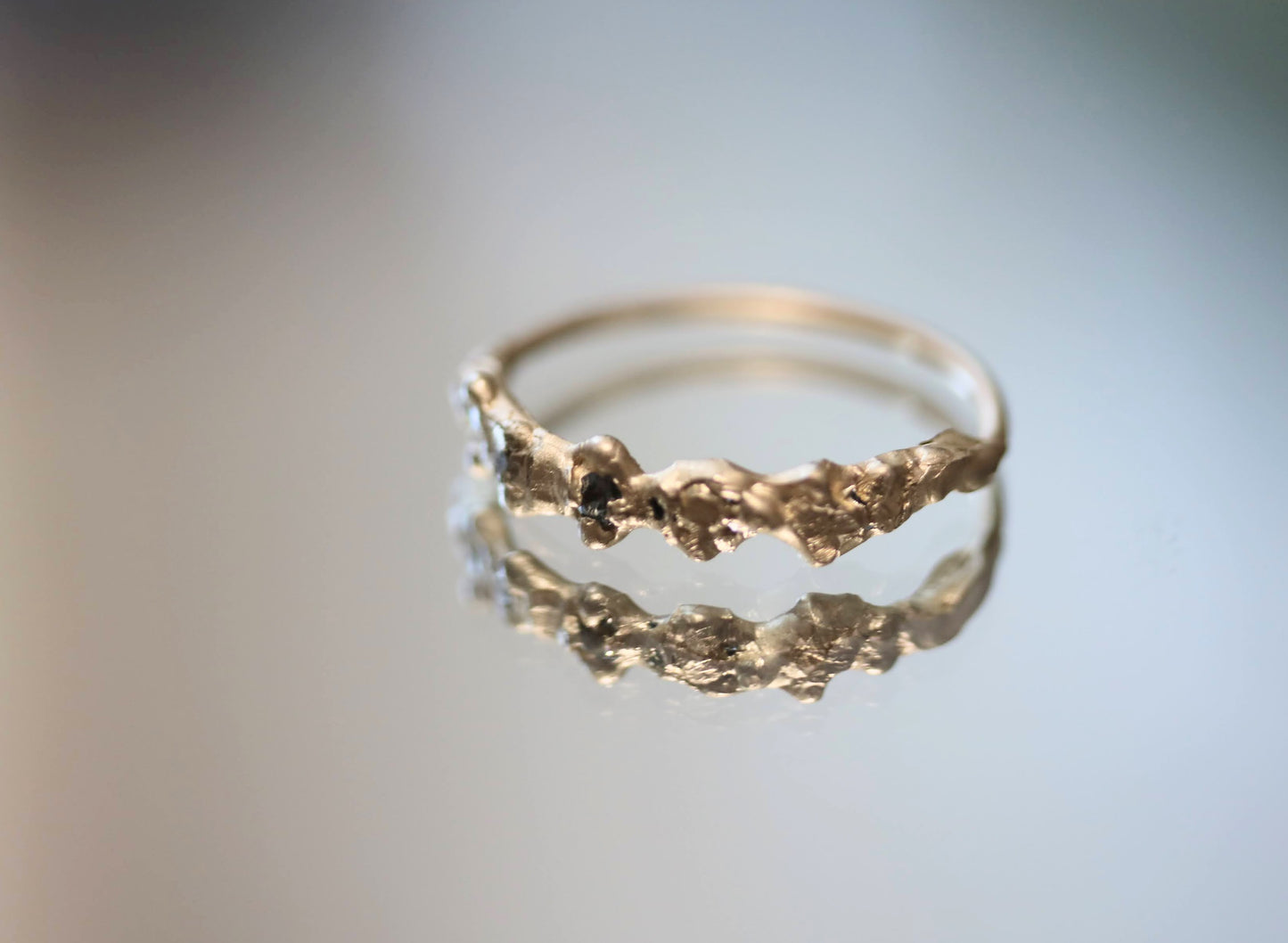 10K gold sapphire ring