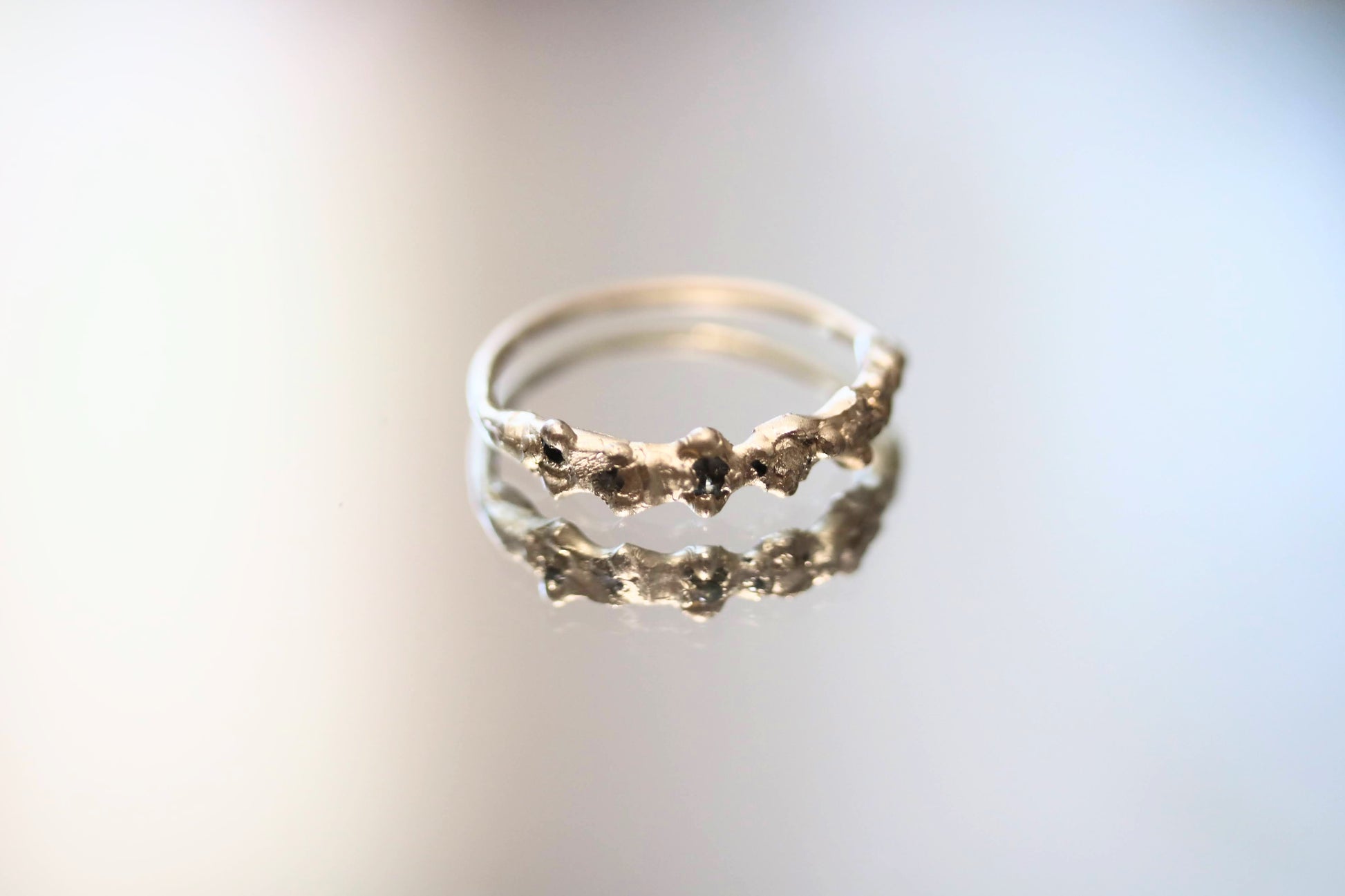 one of a kind sapphire gold ring