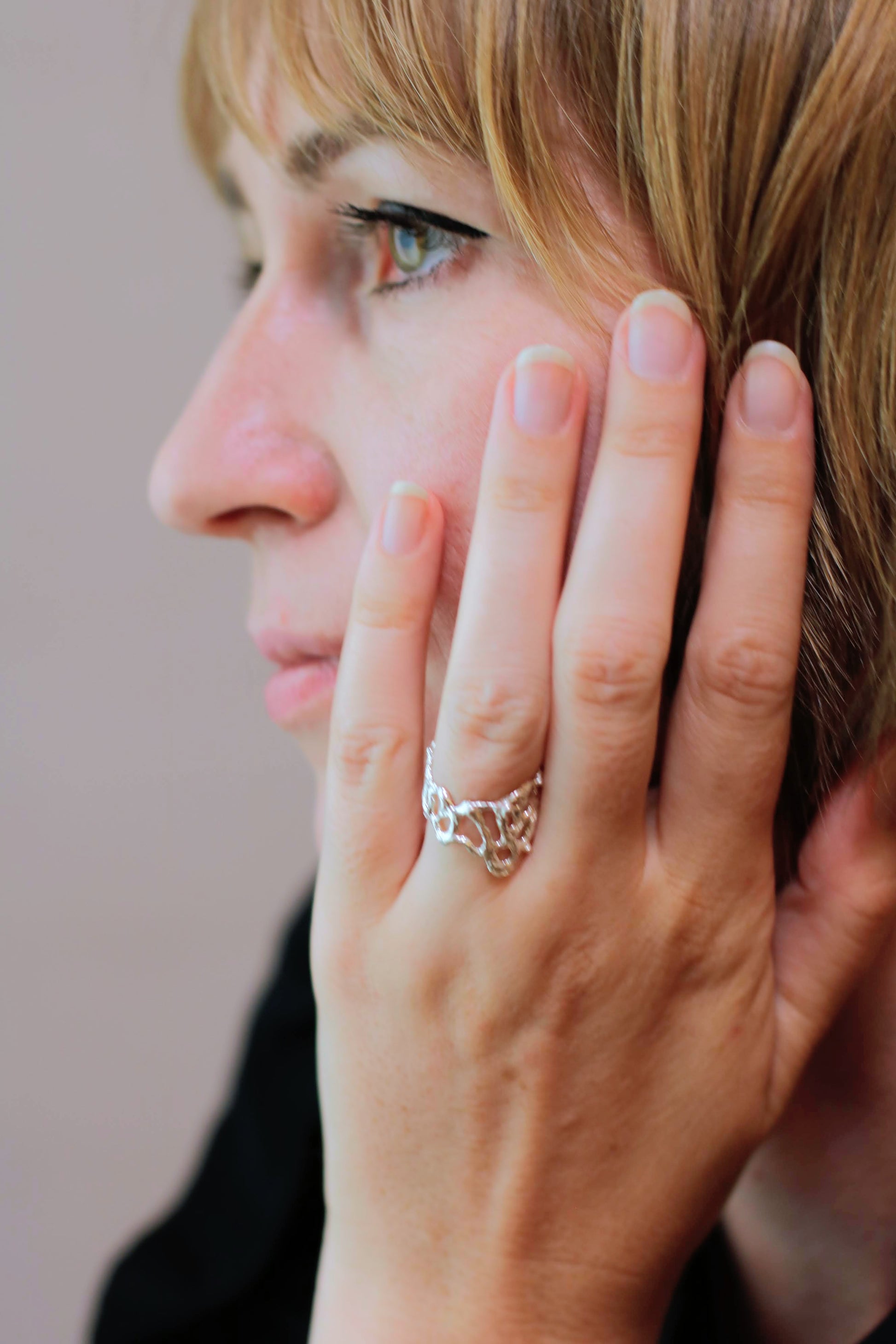 silver statement ring