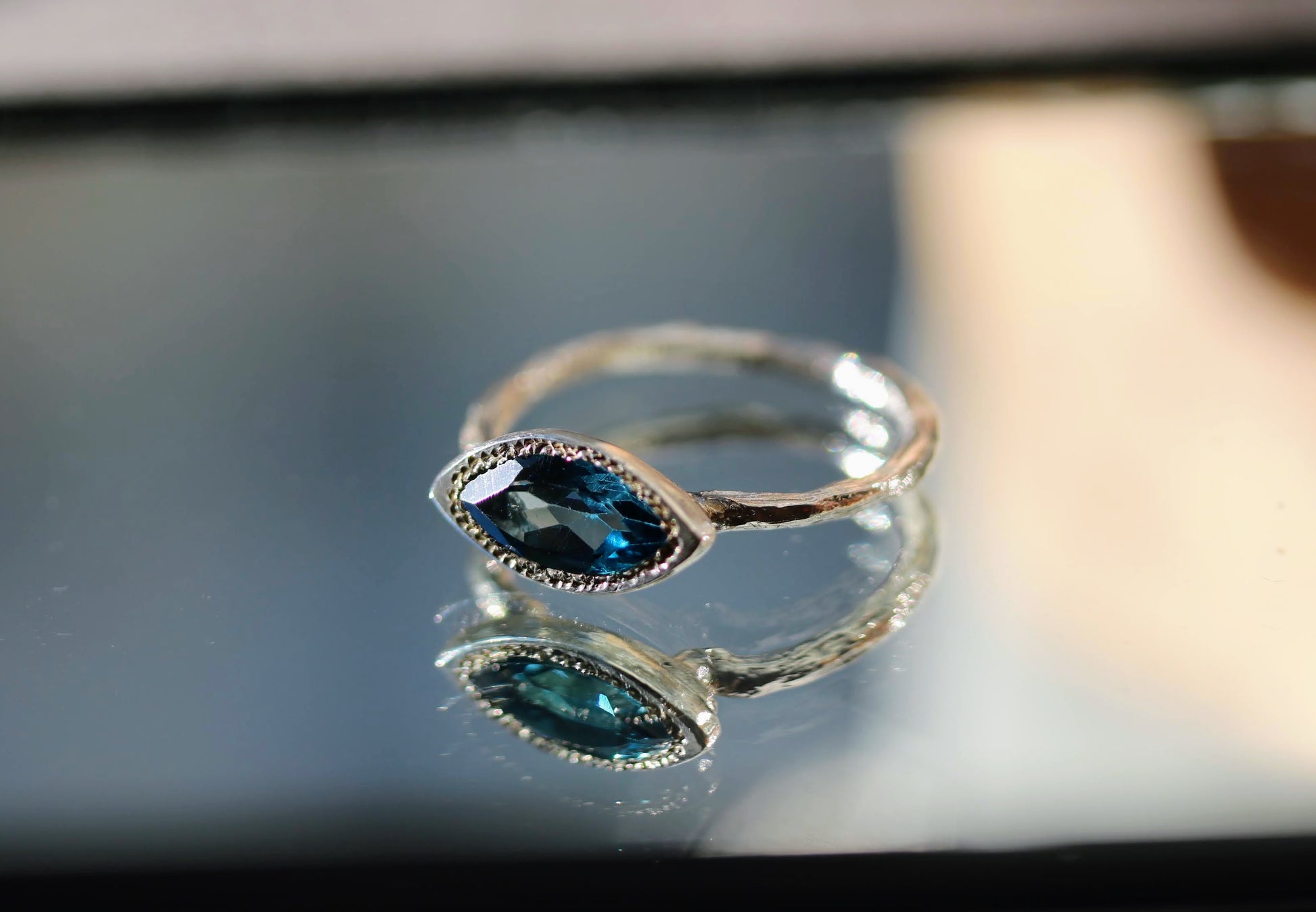 london blue topaz ring