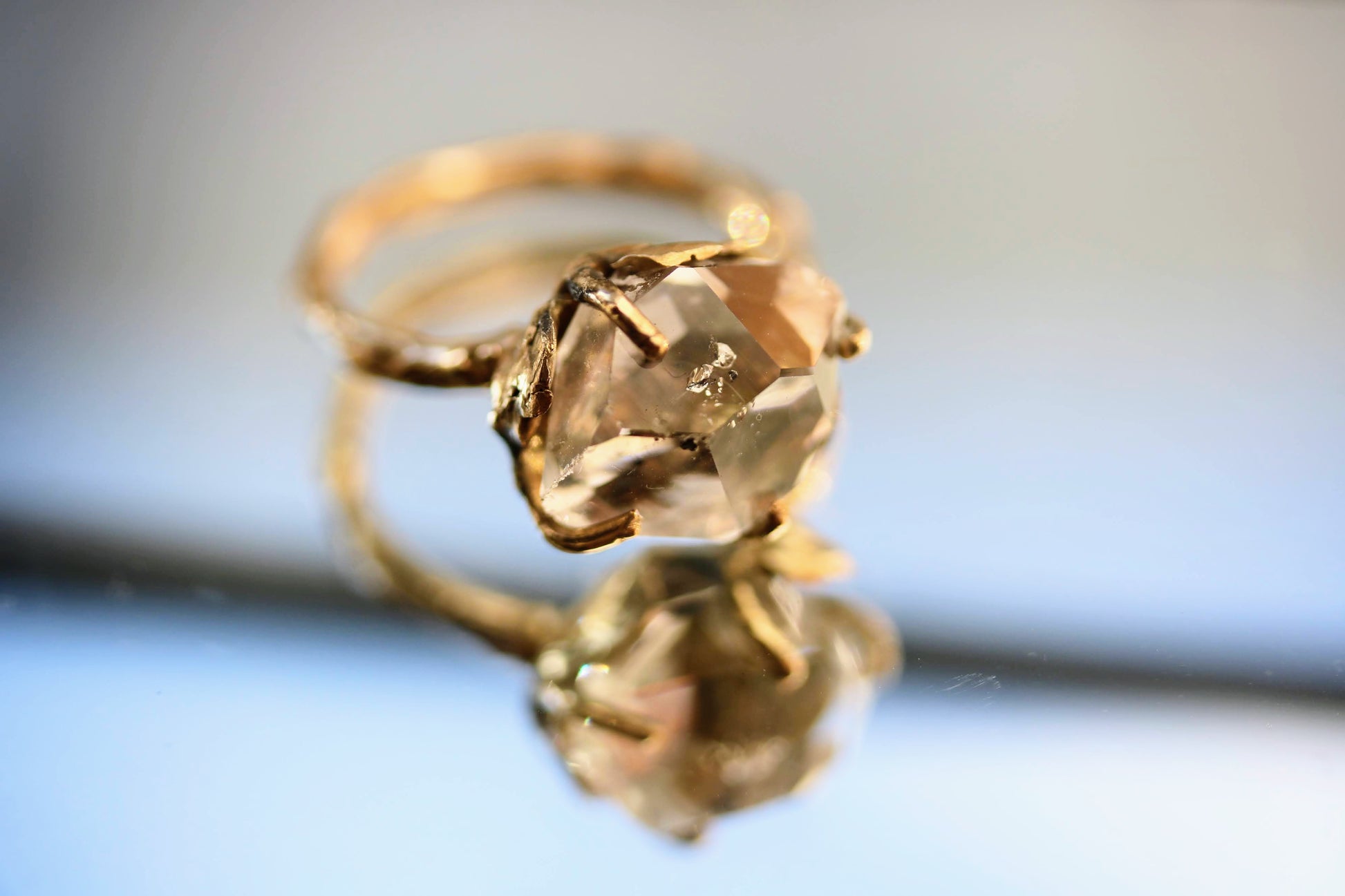 herkimer diamond ring