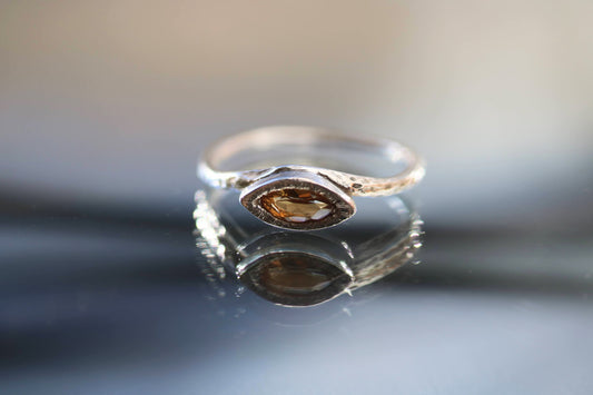 brown tourmaline textured ring