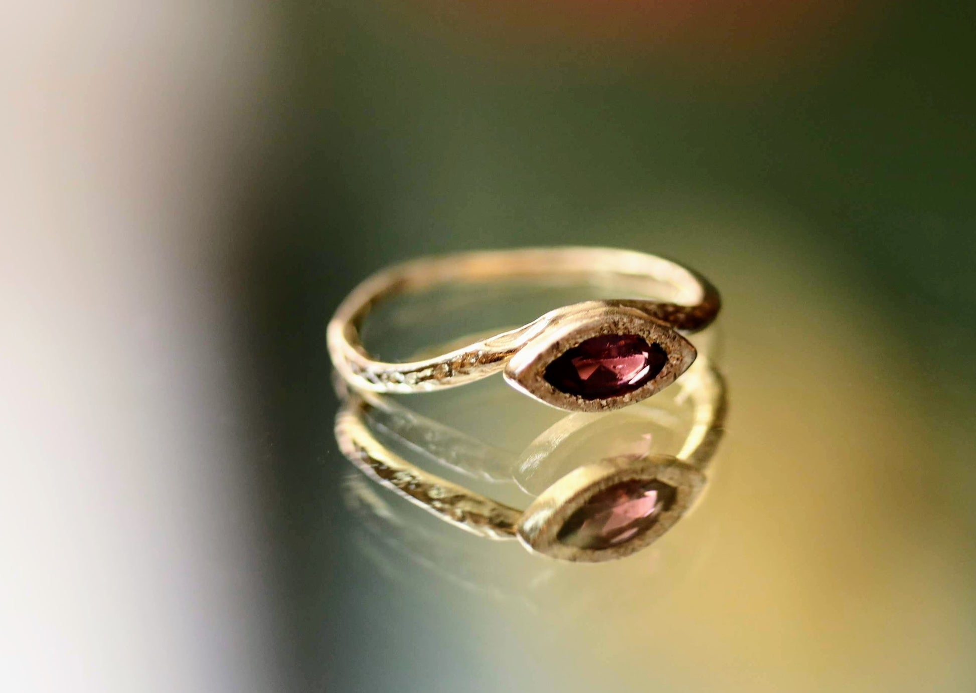 gold tourmaline ring